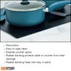 Black Matte Metal Counter/Table Protector Mat/Trivet by Range Kleen (17"X20")