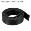 sourcing map Solid Rectangle Rubber Seal Strip 30mm Wide 5mm Thick, 1 Meter Long Black