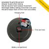 12" inch Modern Battery Wall Clock Luminous Glow Night Light Quartz Silent Large