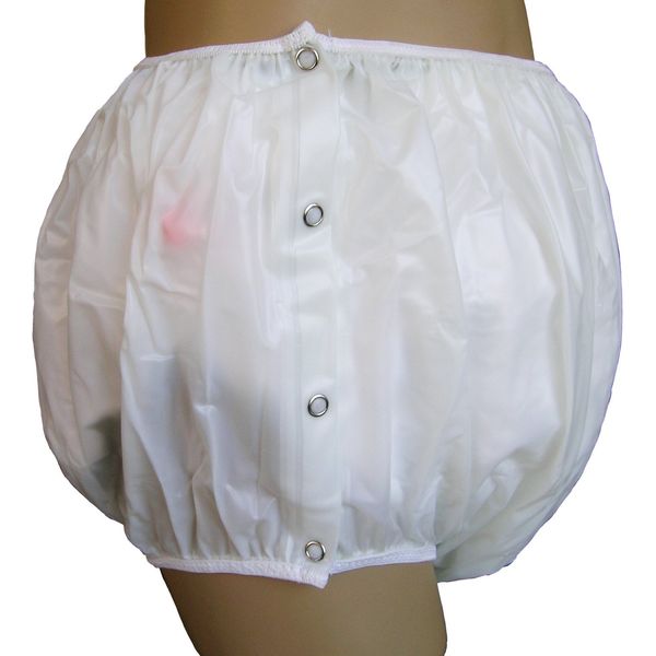 Baby Pants Milky White Tuffy Adult Snap-on Plastic Pants - 4X Large