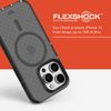 Tech21 Evo Check case for iPhone 15 Pro - Compatible with MagSafe - Impact Protection Case - Smokey/Black