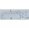 Polar Bear Sofia Handle 7.9 inches (200 mm) Mirror / HL HL-13