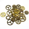22 x Large Steampunk Gears Bronze Gothic Charm, Bronze