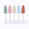 Nail Art Silicone Polisher, Grinder Drill Bit Manicure Smoothing Clean Electric Bits Head Pedicure Nails File Cuticle Grinding Trimming Machine Grinders Tools for DIY Beginners Manicurists 5pcs