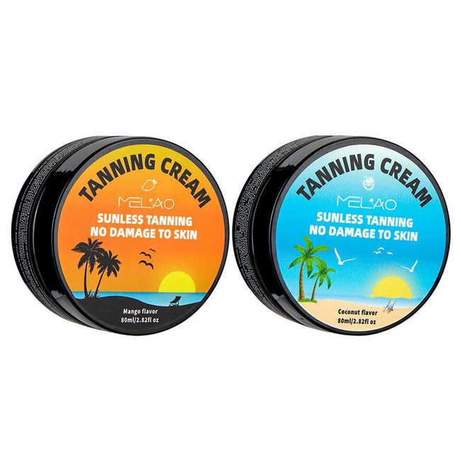 Tanning Cream Tanning Booster Self-tanning Beach Tanning Lotion Body Bronzer Self-tanning Cream Outdoor Sun Accelerator Long-lasting Natural Tan Beach Brown Sexy Care, [01] coconut flavor