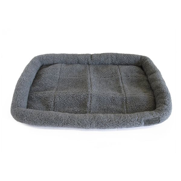 GoGo Fleece Dog Crate Pad 31" x 21" Medium Gray