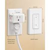 DEWENWILS Wireless Light Switch, Remote Control Outlet Switch for Lamps, Lights,