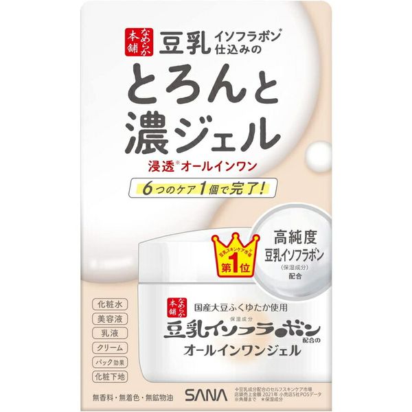 SANA Sana Nameka Honpo All-in-one gel containing soy milk isoflavones, thick and rich gel, 100g