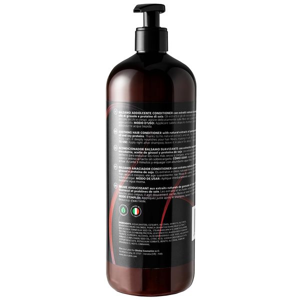 Conditioner Conditioner mit natürlichen Extrakten für welliges, lockiges Haar, superlockiges Afro Natural&Amazing von DIVINA BLK Format MAXI (1000ml)