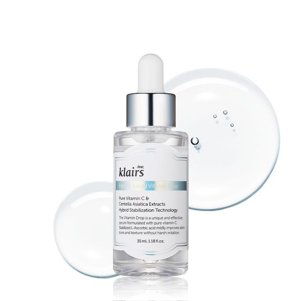 DearKlairs DearKlairs Freshly Juiced Vitamin Drop, 5% Hypoallergenic pure vitamin C serum, 1.18oz | ascorbic acid vitamin c serum, antioxidant serum for face, korean skincare