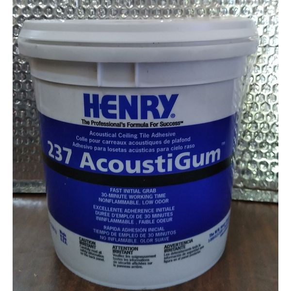 Henry 237 AcoustiGum Acoustical Ceiling Tile Adhesive 1 Gallon