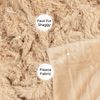 Tuddrom Decorative Extra Soft Faux Fur Blanket Queen Size 80" x 90",Solid Rev...