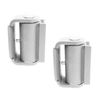 Guardian 2110.200 Standard Gate Hinge Round Mount, Both Sides (Zinc Plated) Pair