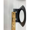 (2) Black Mounting Brackets 2-1/2" round Light, Powder Coated, trailer Metal