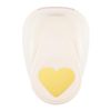 Vaessen Creative Motivstanzer Mittel Herz 1 Ø2,5cm, Medium, white