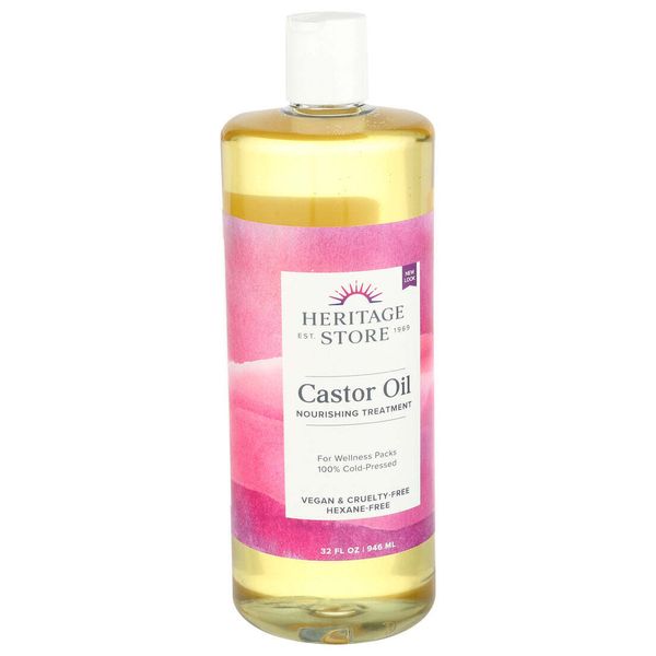 Heritage  Castor Oil Hexane Free  1 Each  32 Oz