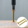 300 PCS M4 Wood Screws,Flat Head Self Tapping Screws