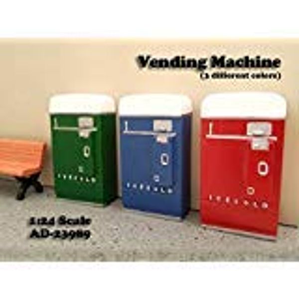 1 Piece Vending Machine Accessory Diorama Green For 1:24 Scale Models by American Diorama 23989G