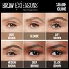 Maybelline Brow Extensions Fiber Pomade Crayon Eyebrow Makeup, Medium Brown, 1 Count