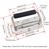 2Pcs Stainless Steel Folding Spring Handle for Toolbox Suitcases Equipment Cabinet Pull Drawer Knobs Hardware Accessories,Free Screws (2Pack, Size :100mm)
