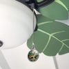 GRAPHICS & MORE Howling Wolf Sunset Forest Butterflies Ceiling Fan and Light Pull Chain