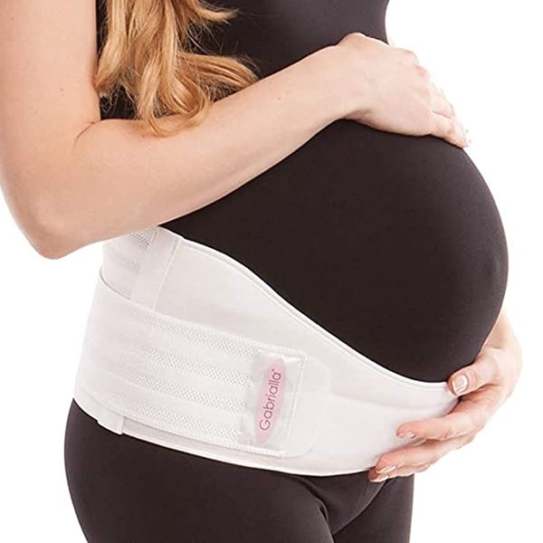 Gabrialla Deluxe Maternity Support Belt Abdominal Belly Back Bump Brace Breathable and comfortable Pelvic/back support Medium Strength prenatal baby care MS-96i