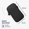 kwmobile Smartphone Shoulder Medium - 5.5" - Neoprene Smartphone Neck Protective Case Gray/White