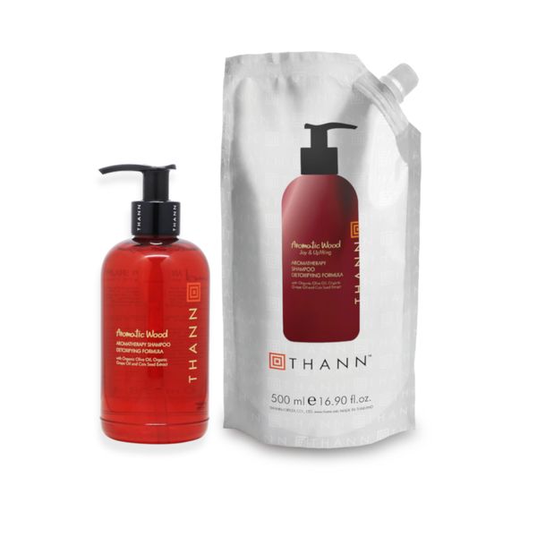 THANN Shampoo AW (Aromatic Wood) Body Refill Set