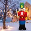 6Ft Christmas Inflatable Nutcracker Jumbo Toy Soldier Lighted Yard Outdoor Decor