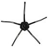 vhbw Side Brush Compatible with Roborock Q7 Max+, Max Robot Vacuum Cleaner - Black
