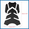 A ABSOPRO Motorcycle Fuel Tank Protector 3D PVC Rubber Pad Black Item Replacement