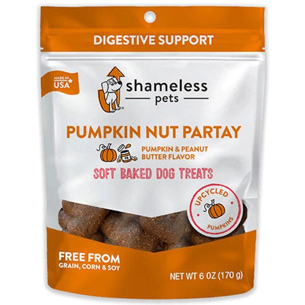 [SHP00133] SHAMELESS PETS Soft Baked Dog Treats Pumpkin Nut Par-Tay 6oz