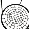 48" Spider Web Saucer Swing Tree Swing Set Adjustable Hanging Rope for Kid Black