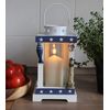 Maritime Lantern Wood/Glass/Metal 23 cm Height Lighthouse