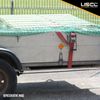 USCC 2" X 12' Ratchet Strap w/Snap Hook - Red