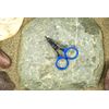 Fly Tying Offset Razor Scissor, 3.5in - Blue