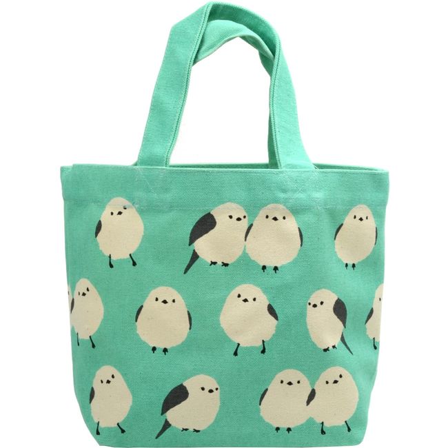 Friends Hill Mini Tote with Mint Gusset Inner Pocket Size: 7.9 x 11.8 inches (20 x 30 cm)