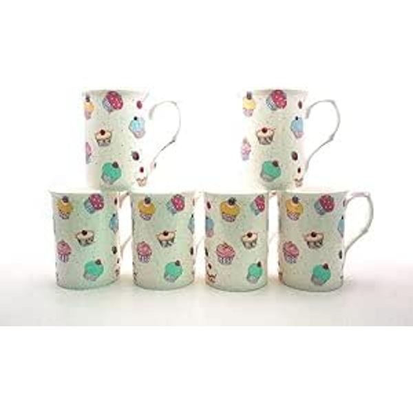 heritage fine Bone China Fairy Cupcake Mugs