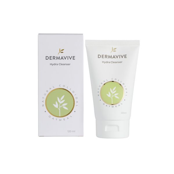 Dermavive Hydra Cleanser, Non-Irritating and Gentle Facial Cleanser, pH Balanced, Purifying Face Wash, Deep Cleansing Skincare, 120ml (4.05 fl oz)