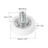 PATIKIL 22mm Drawer Rollers 12pcs Plastic Drawer Pulley Replacement Wheel with Nuts