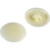ForgePack Pozi Compatible Cover Caps | No. 6-8's | Cream, Plastic | Pack 50
