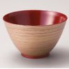 Echizen Lacquerware, Gold Brush, Large Bowl, Dishwasher, Microwave Safe (Ginshu)