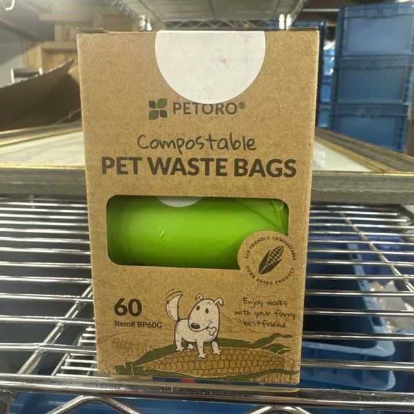 Petoro Compostable Pet Waste Bags 60 Bags New