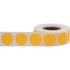 Fluorescent Orange Color Coding Dot Labels 19.1 mm 0.75 Inch Round 500 Count