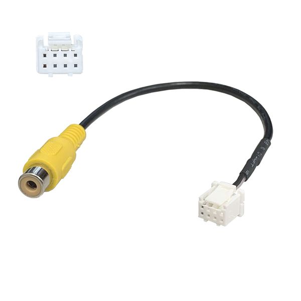 Tr918 CA-C100 Kenwood Dedicated Terminal Universal RCA Converter Rear Camera Connection Cable RCH068J Compatible Rear Camera RCA Connection Wiring Kenwood Rear Camera Connection Adapter 2020 MDV-D707BT MDV-D707BTW MDV-L407 MDV-L407W MDV-L407W MDV-S7 07 md