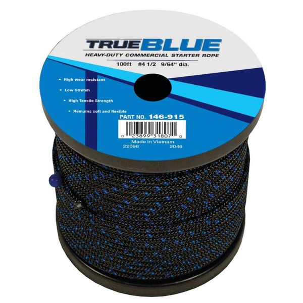  Trueblue 100' Starter Rope 146-915 Compatible With Size 4 1/2, Diameter 9/