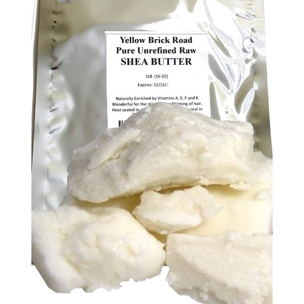 Yellow Brick Road 100% Raw Unrefined Shea Butter-African Grade a Ivory 1 Pound (16oz)…