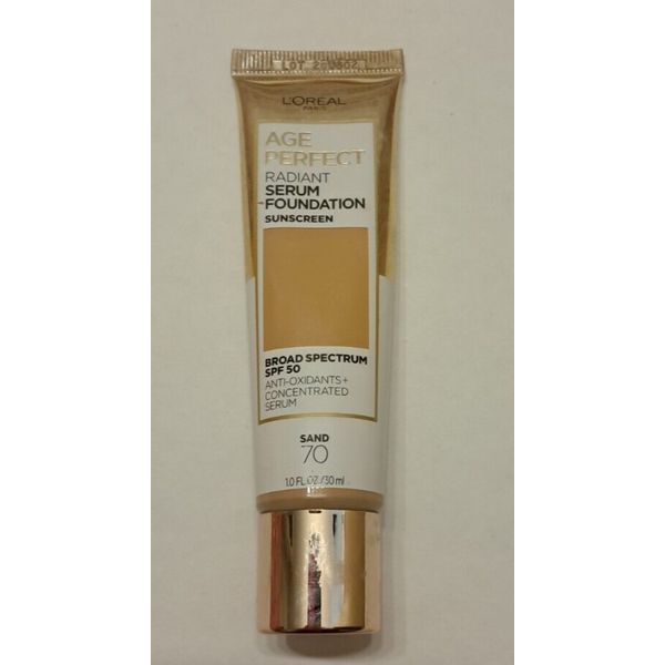L'oreal Age Perfect Radiant Serum Foundation #70 Sand, EXP 2/24 UB13