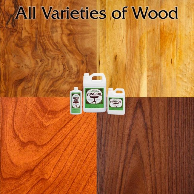 32 OZ Pure Tung Oil Food Grade for Wood Finishing, Waterproof Wood