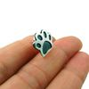 Animal Paw Print Sterling Silver Earrings